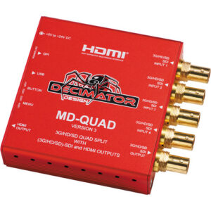 Decimator Design MDQUAD Miniature (3GHDSD) SDI QUAD Split