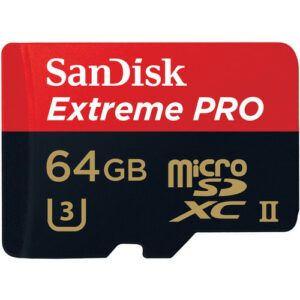SanDisk 64GB Extreme PRO UHS-II microSDXC Memory Card with USB 30 Adapter